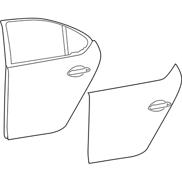 Lexus 67003-50060 Panel Sub-Assembly, Rear Door