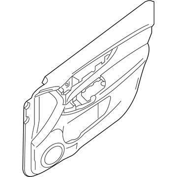 Nissan 80900-5HK0A Finisher Assy-Front Door, RH