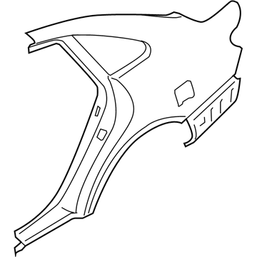 Hyundai 71503-3LC12 Panel Assembly-Quarter Outer, LH