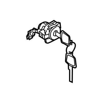 Nissan H0601-4BA0A Cylinder Set - Door Lock, LH