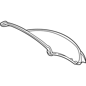 Lexus 63252-24030 Weatherstrip, Removable Roof, Rear