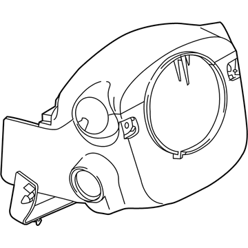 Infiniti 48470-5CB1A Cover Set-Steering Column