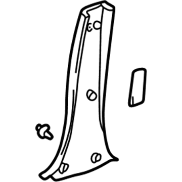 Lexus 62413-53010-A0 Garnish, Center Pillar, Lower RH