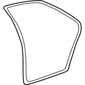 Lexus 62331-53040-A0 Weatherstrip, Rear Door Opening Trim, RH