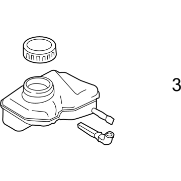BMW 34-33-6-860-686 Expansion Tank With Warning Switch