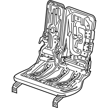 BMW 52-20-7-432-604 SEAT CARRIER, REAR LEFT