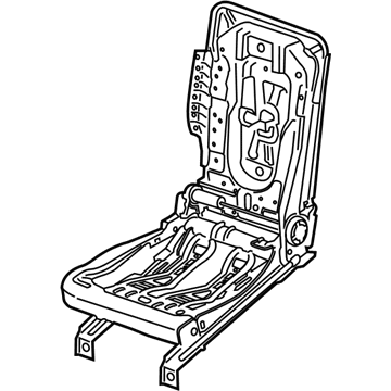 BMW 52-20-7-432-606 Seat Carrier, Rear Right