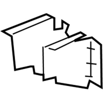 GM 15258224 Rail Asm-Underbody Rear Side (Each Bracket)