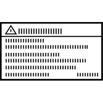 GM 94735730 Fuel Label