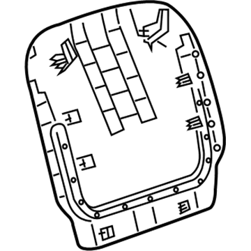 GM 95078200 Seat Back Panel