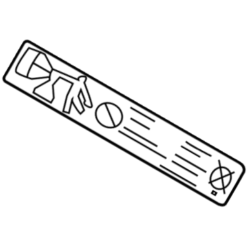 BMW 71-24-6-790-153 Label "Rdc Reset"