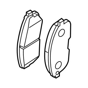Nissan D1060-6LE0A Pad Kit-Disc Brake, Front