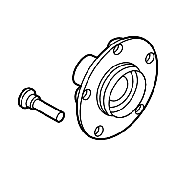 Nissan 40202-6LA0A Hub Assembly-Road Wheel, Front