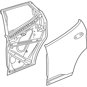 GM 42679302 DOOR ASM-RR SI
