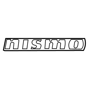 Nissan 84895-3YW0A Emblem-Trunk Lid