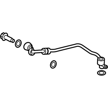 BMW 11-42-8-654-386 OIL SUPPLY LINE FOR TURBOCHA:111060