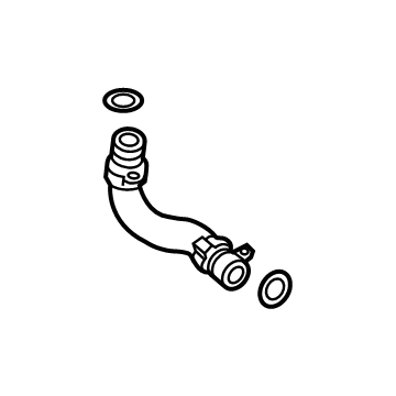 BMW 11-42-8-654-389 Exhaust Turbocharger Oil Return Line
