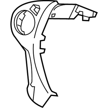 Honda 78542-T2G-U41ZA Garnish, L. *NH863L* (GRAPHITE GUN METALLIC)