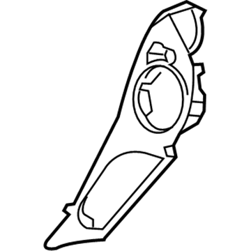 Honda 78541-T2G-U41ZA Garnish, R. *NH863L* (GRAPHITE GUN METALLIC)