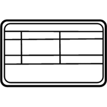 Nissan 27090-C9902 Label-Air Con