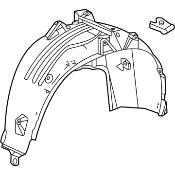 Honda 74550-3W0-A00 FENDER ASSY-, R- RR