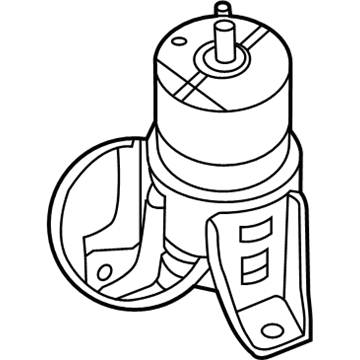 Nissan 11270-JA10A Engine Mounting Insulator Assembly, Front