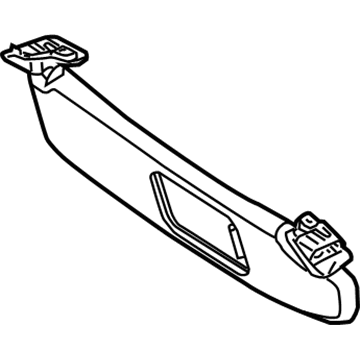 BMW 51-16-7-153-229 Left Sun Visor