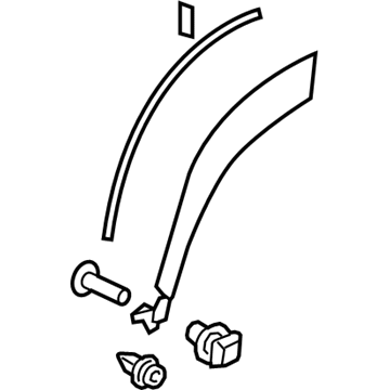 Lexus 75061-78011 MOULDING Set, Outside
