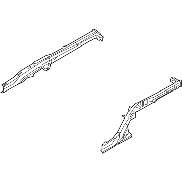 Hyundai 65720-D2500 Member Assembly-Rear Floor Side, RH