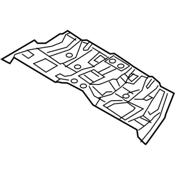 Hyundai 65511-D2400 Panel Assembly-Rear Floor, FRT
