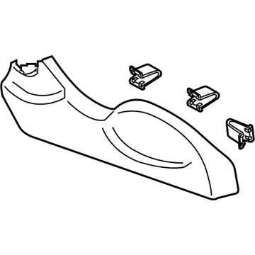 Nissan 87330-6GA0D Finisher Assy-Cushion, Front Seat RH Rear