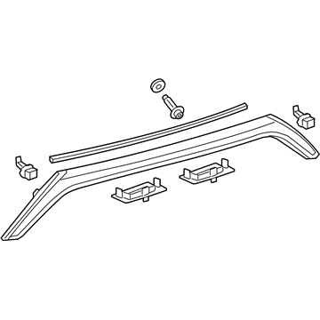 Toyota 76801-06A61 License Molding