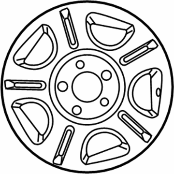 Ford 3L5Z-1007-AA Wheel, Alloy