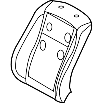 BMW 52-10-7-018-834 Backrest Upholstery