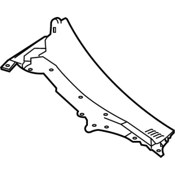 Nissan 66862-6GP0A COVER ASSY-COWL TOP, RH