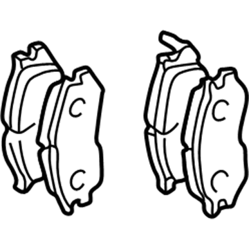 Mopar MR569588 Front Disc Brake Pad Kit