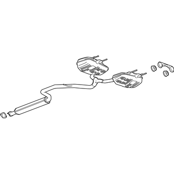 GM 23397281 Muffler & Pipe
