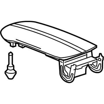GM 84318985 ARMREST ASM-F/FLR CNSL *LOFT BROWN