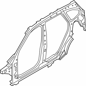 BMW 41-00-7-436-123 Side Frame, Middle Left