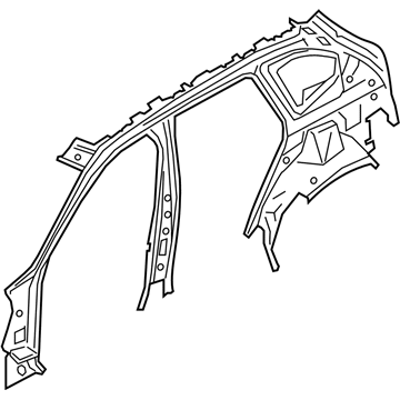 BMW 41-00-7-436-121 Left Interior Side Frame