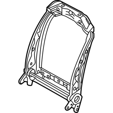 Nissan 87104-6RF0B FRAME ASSY-BACK, FRONT SEAT LH