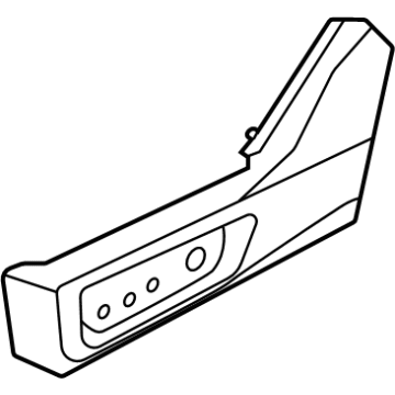 Nissan 87380-6RE1A Finisher-Cushion, Front Seat Outer LH