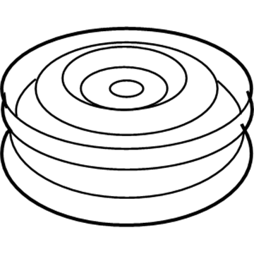 GM 9593550 Wheel Rim Assembly, 14X4 Compact Spare *Black