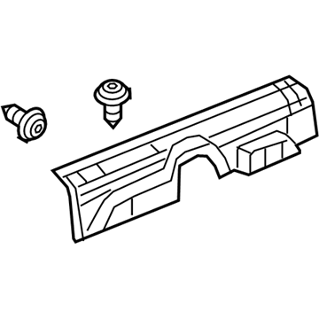 Honda 84201-TS8-A02ZA Garnish Assy., R. FR. Side (Inner) *NH167L* (GRAPHITE BLACK)