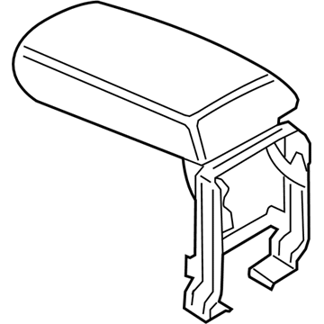 BMW 51-16-9-204-246 Armrest, Leather, Front Middle