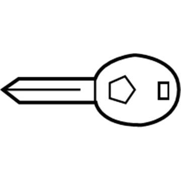 Mopar 68291090AB Key-Blank With Transmitter