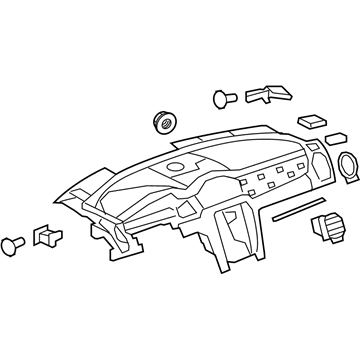 GM 22798300 Upper Dash Panel
