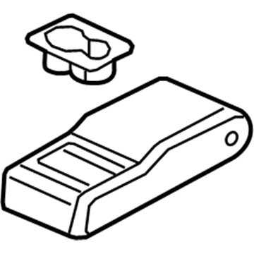Honda 82180-TR3-L41ZA Armrest Assembly, Rear Seat Center (Sienna Beige)