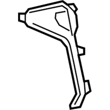 Lexus 53141-0E050 Garnish, Radiator Grille