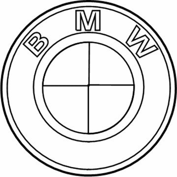 BMW 51-14-7-044-207 Emblem/Front Side Panel